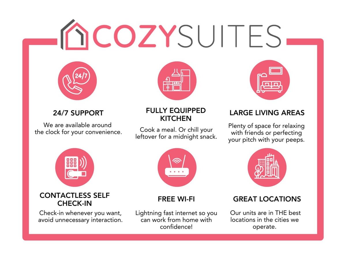 Cozysuites l Beautiful 1BR in Downtown Cincinnati